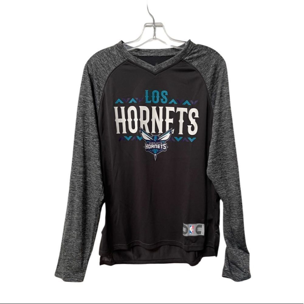 Charlotte Hornets Fanatics Branded Noches Shooting Raglan long sleeve size L - Picture 9 of 10